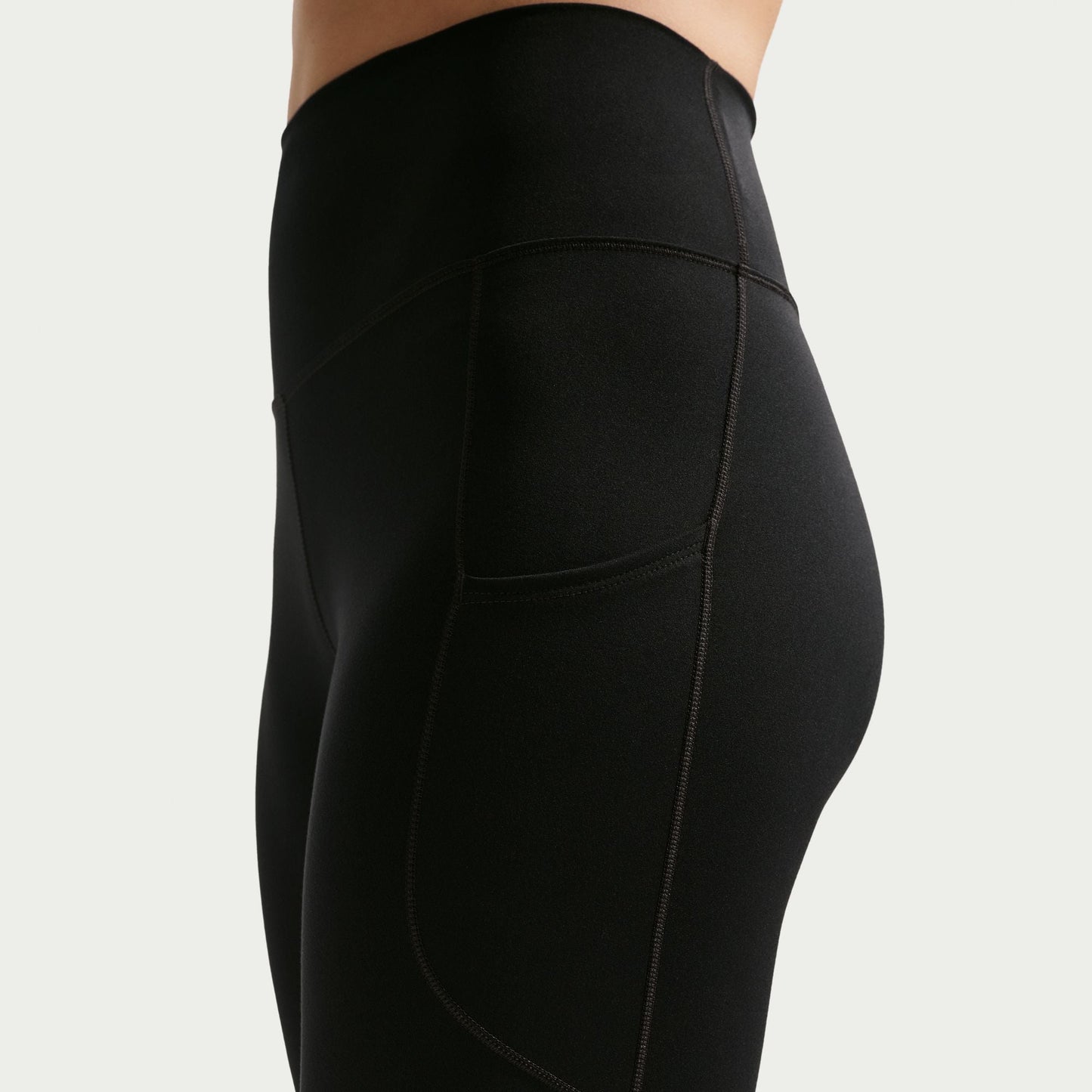 Nike Womens One High-Waisted 7/8 Leggings - Black/White