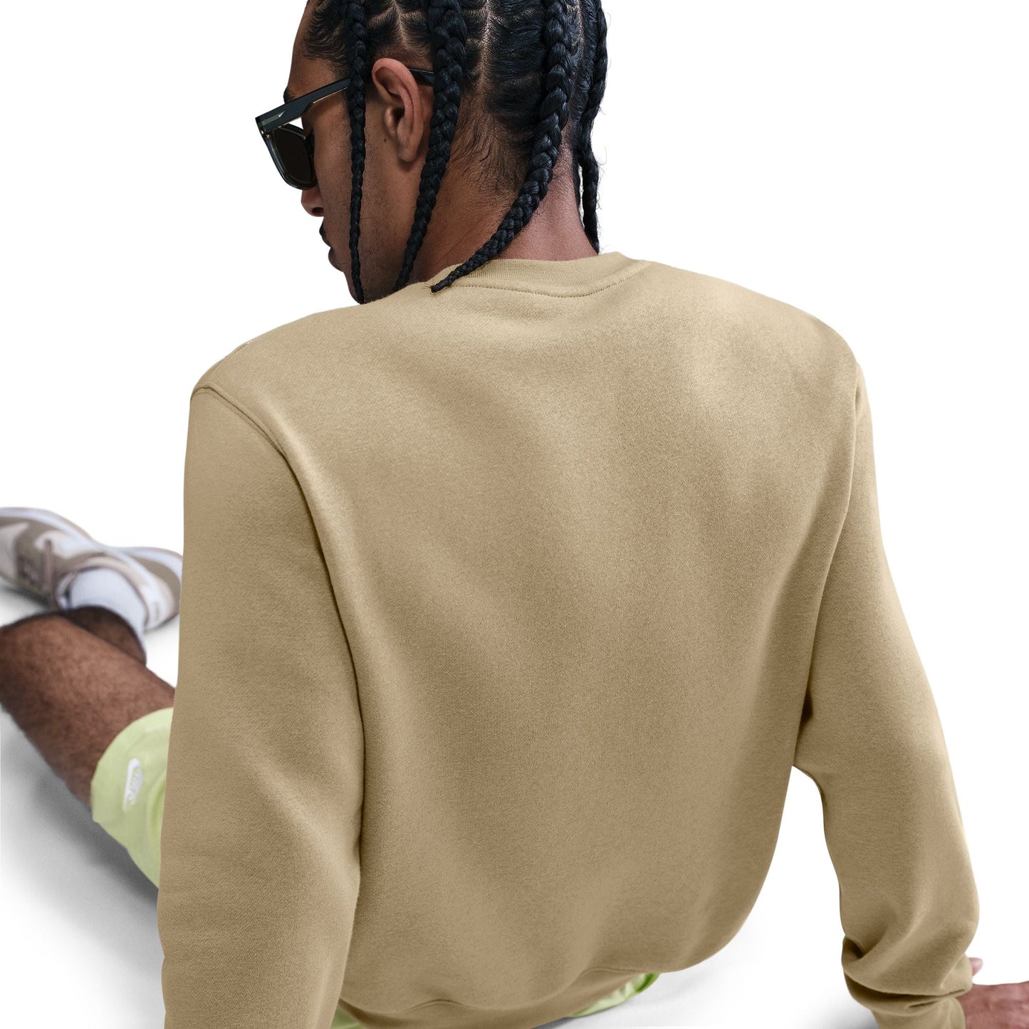 Nike Mens Club Fleece Crewneck - Parachute Beige