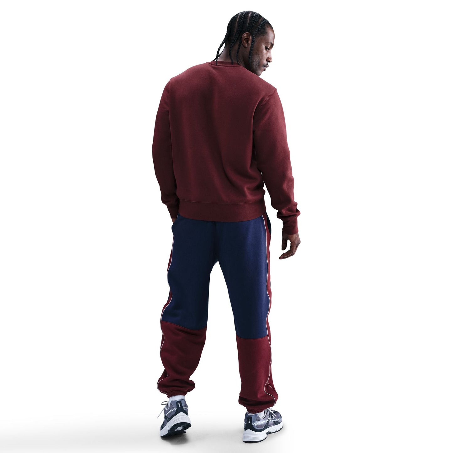 Nike Mens Club Fleece Crewneck - Dark Team Red