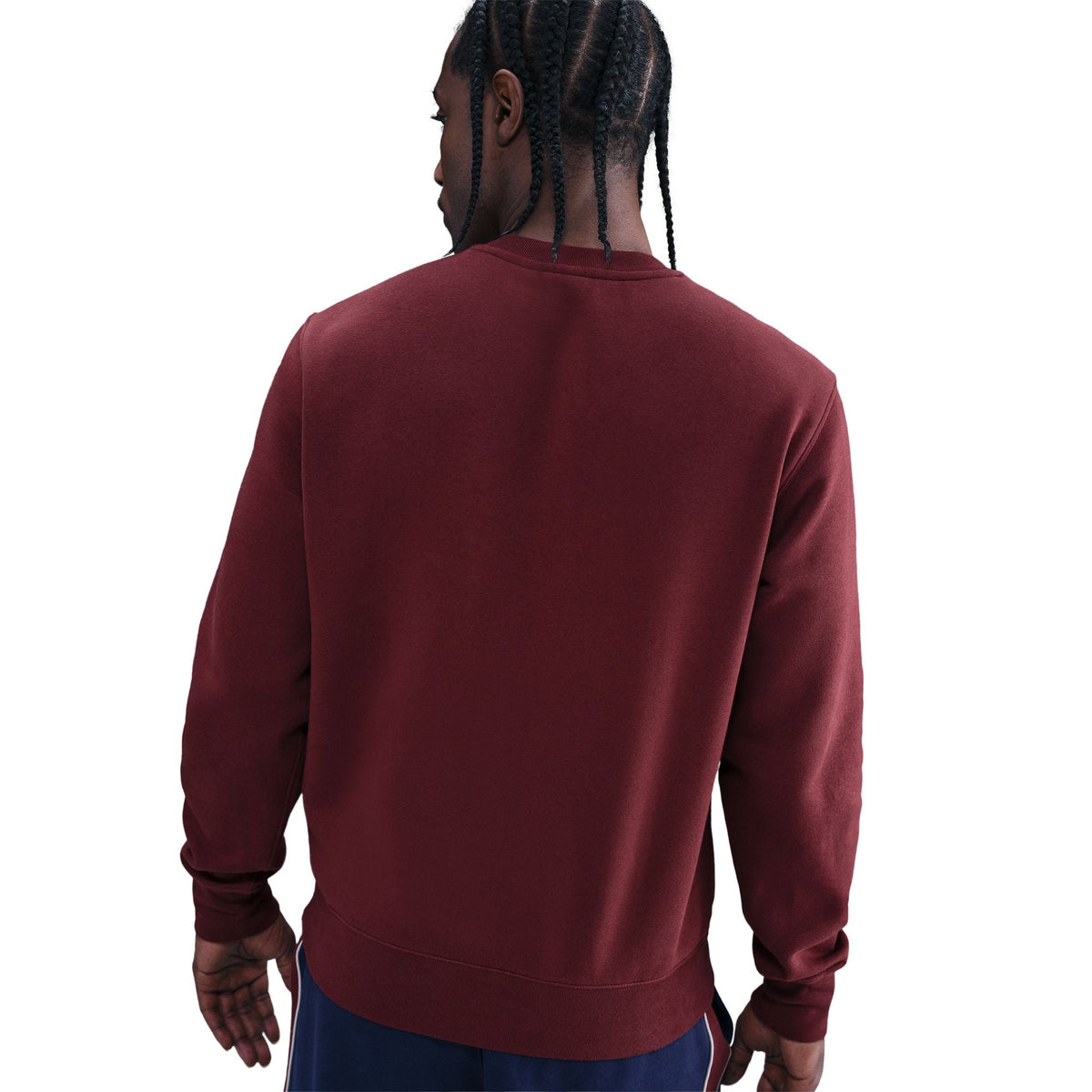 Nike Mens Club Fleece Crewneck - Dark Team Red