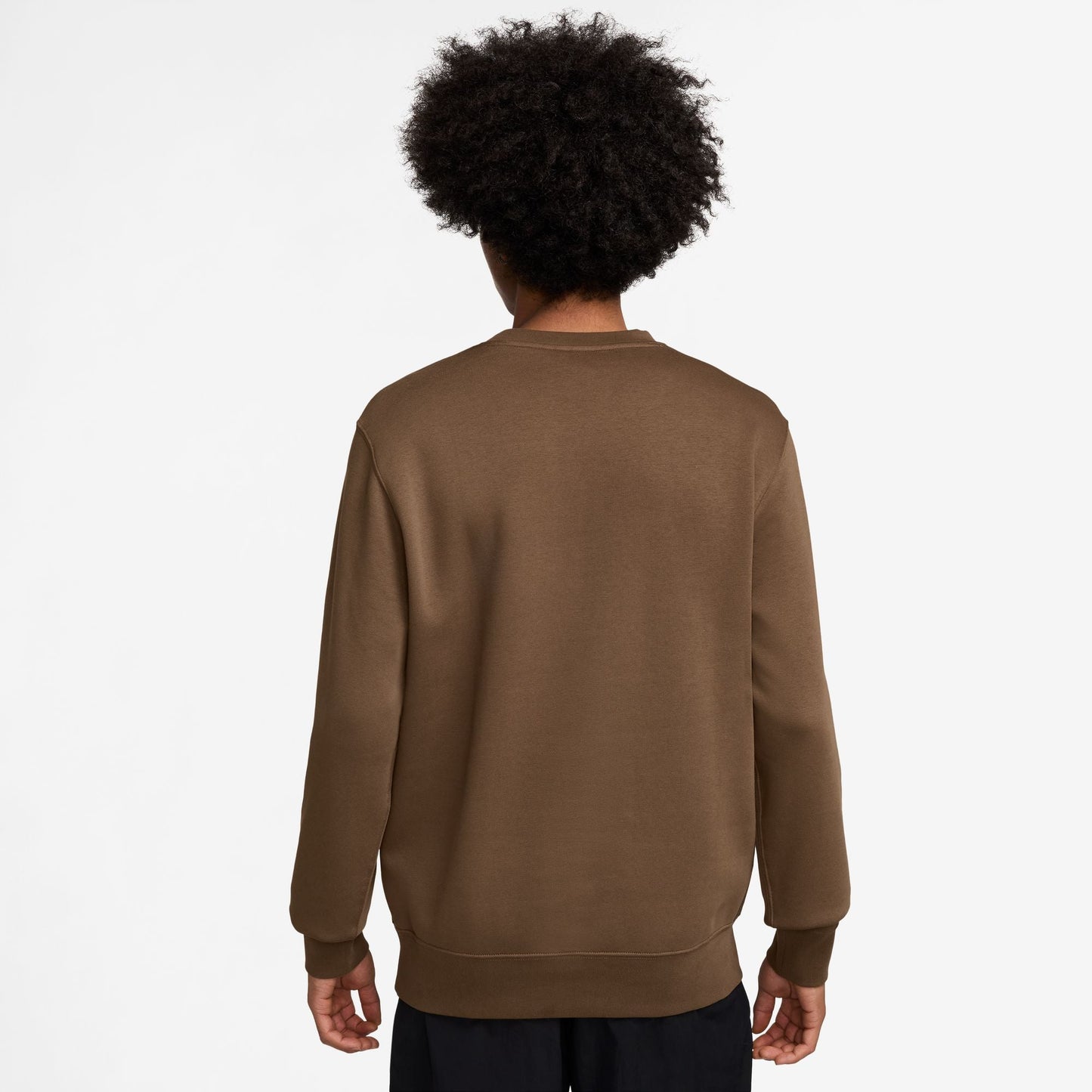 Nike Mens Club Crewneck - Mosswood Brown