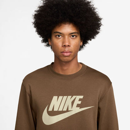 Nike Mens Club Crewneck - Mosswood Brown