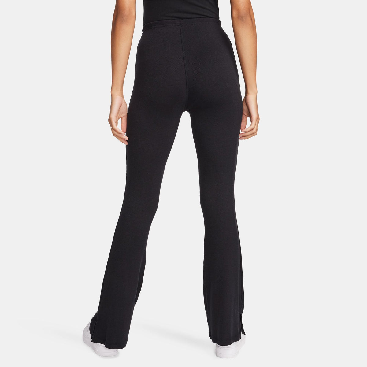 Nike Womens Sportswear Chill Knit Flared Leggings - Black