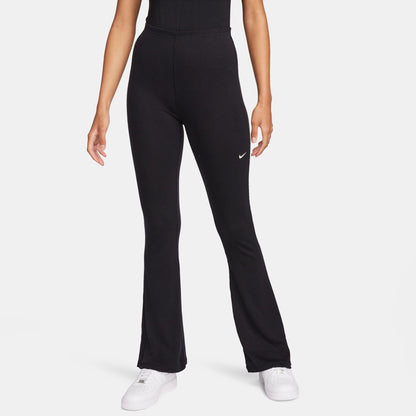 Nike Womens Sportswear Chill Knit Flared Leggings - Black