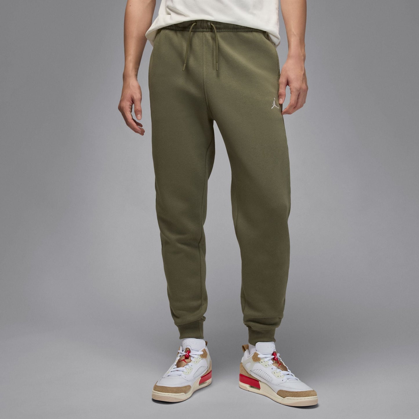 Air Jordan Mens Brooklyn Fleece Joggers - Medium Olive