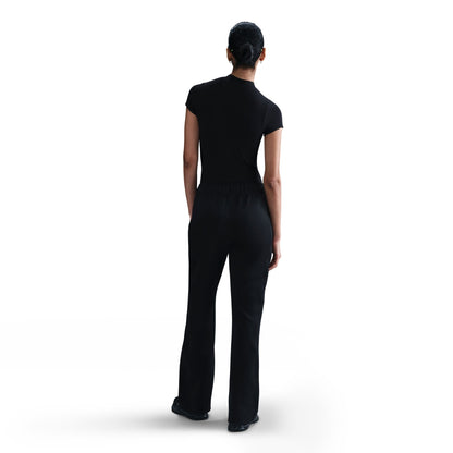 Nike Womens Mid Rise Slim Knit Trousers - Black