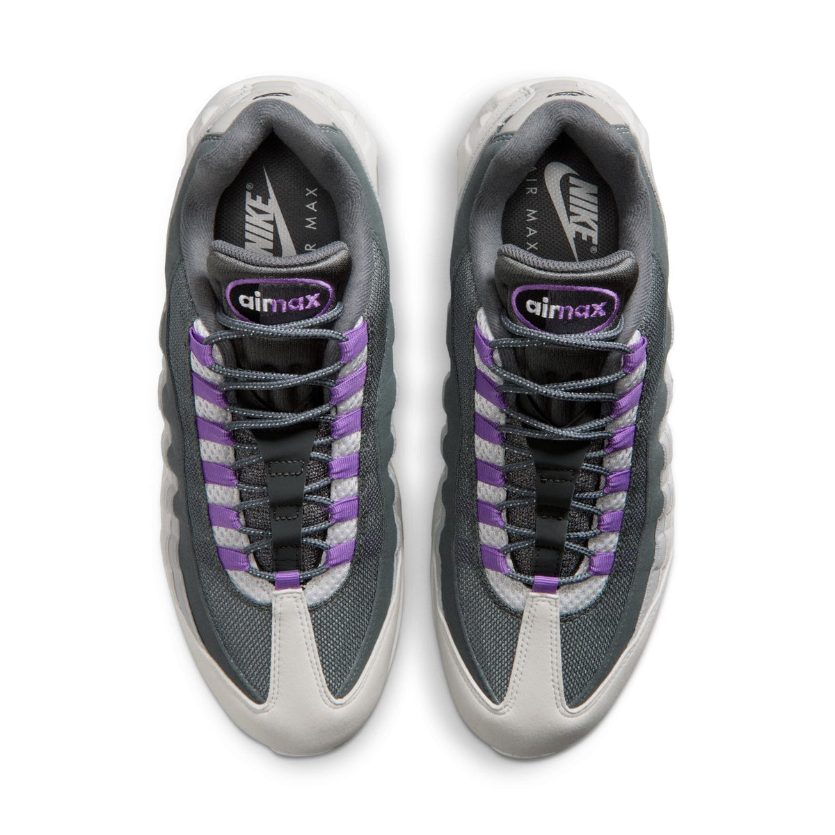 Nike Mens Air Max 95 Big Bubble OG - Photon Dust/Bright Violet