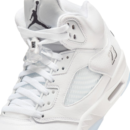 Air Jordan Mens 5 Retro - White Metallic