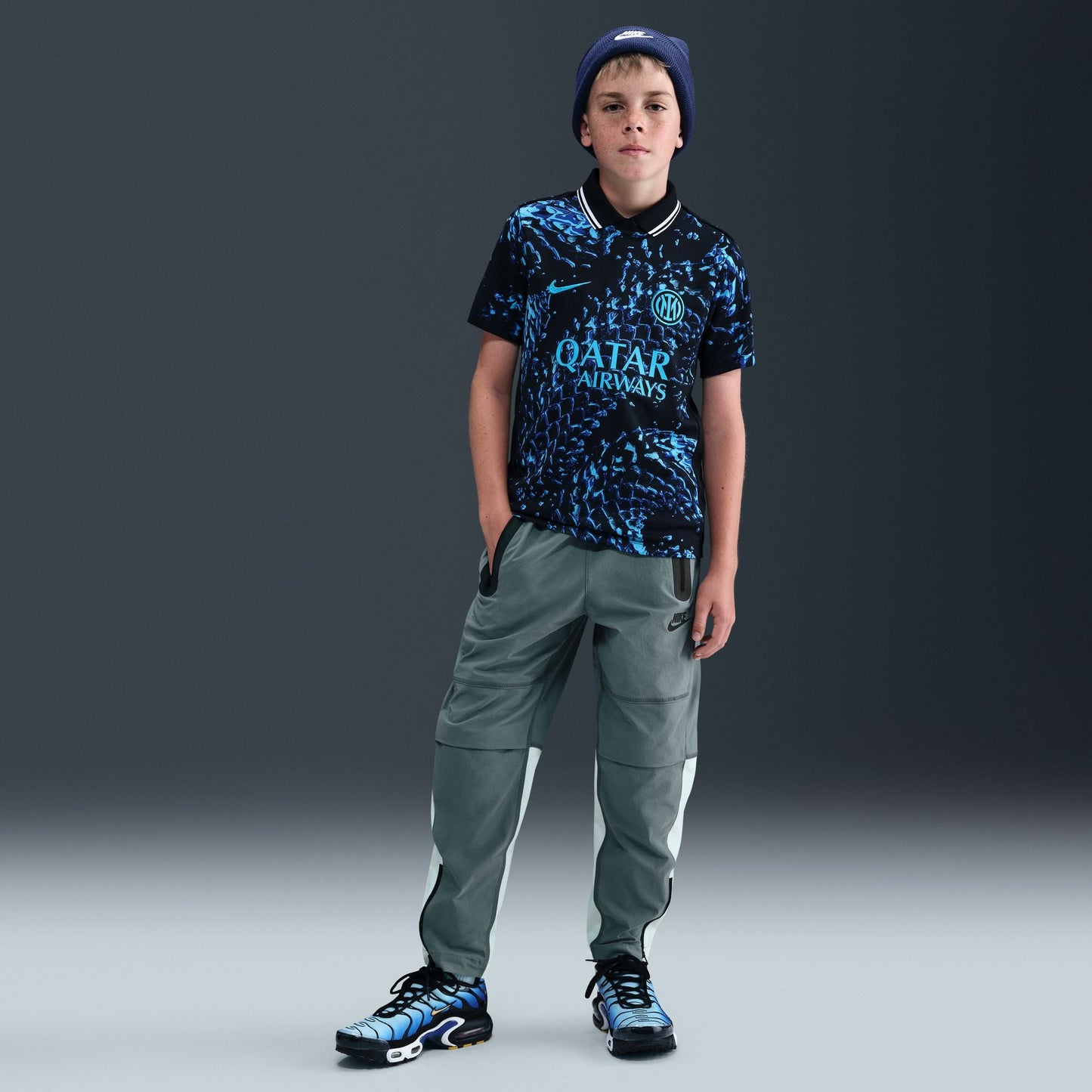 Nike Big Kids Tech Woven Pants - Smoke Grey
