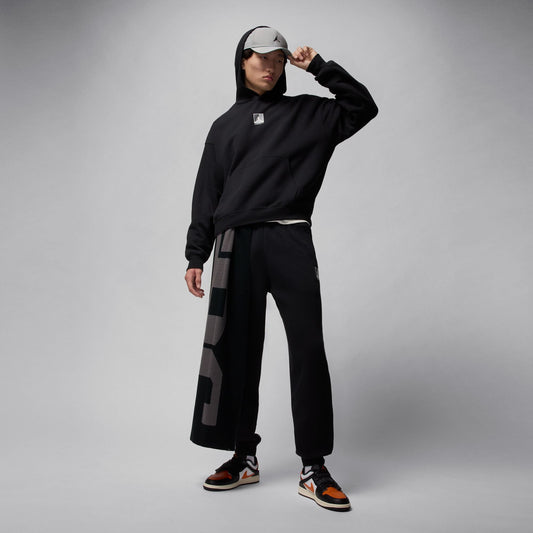 Air Jordan Mens Graphic Pullover Hoodie - Black/White
