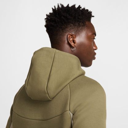 Nike Mens Tech Fleece Hoodie - Medium Olive/Light Army