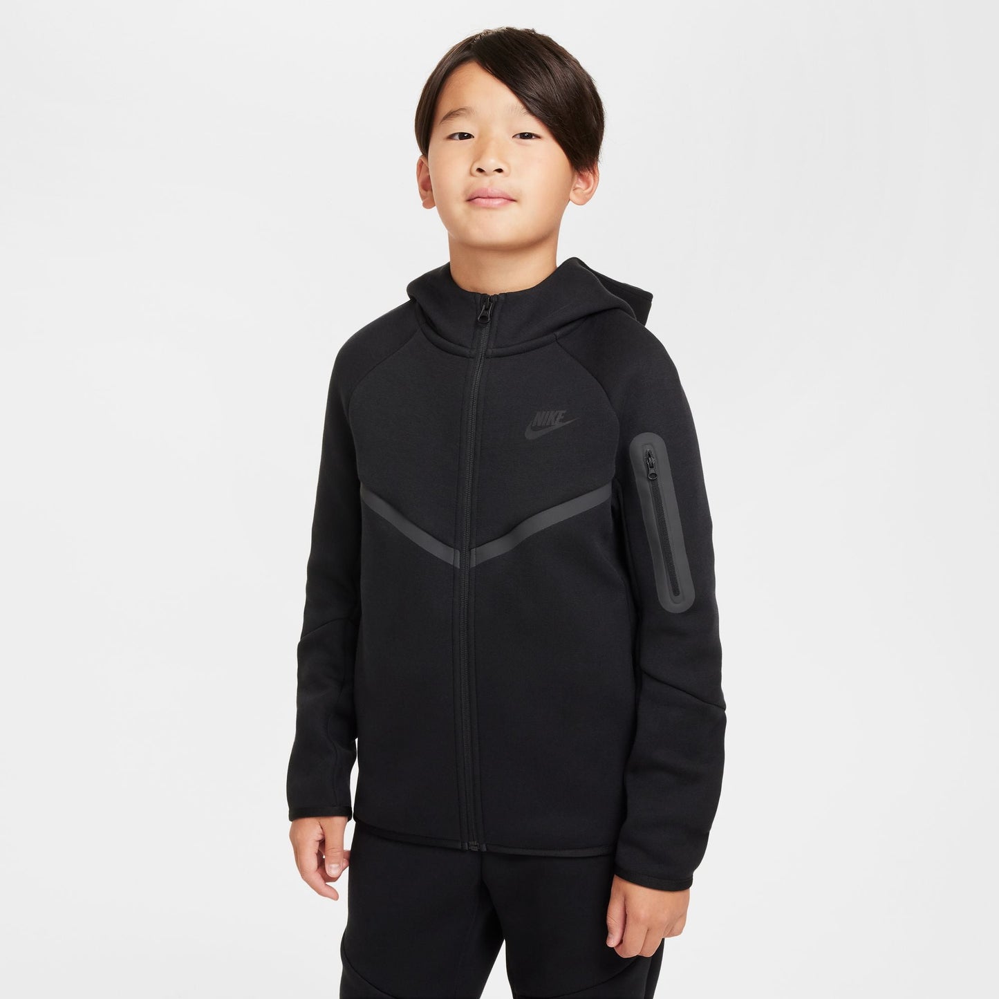 Nike Big Kids Tech Fleece Hoodie - Black