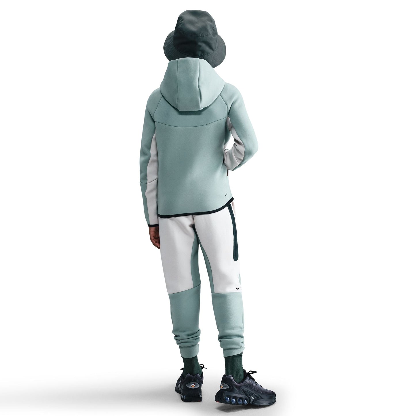 Nike Big Kids Sportswear Tech Fleece Hoodie - Dusty Sage