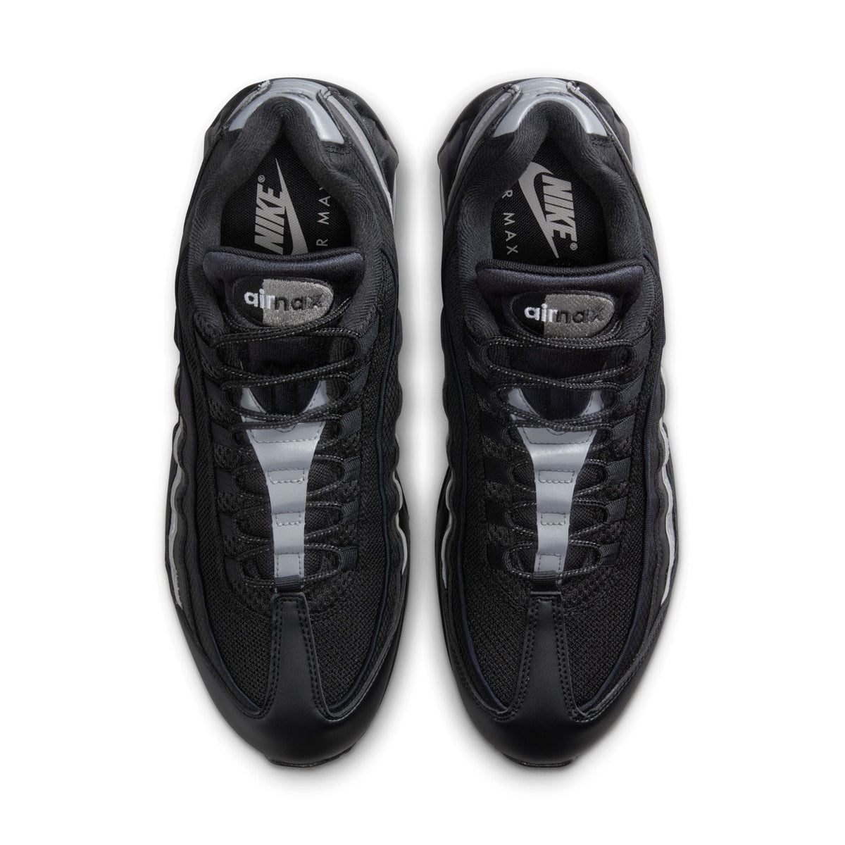 Nike Mens Air Max 95 "Big Bubble" - Black/Metallic Silver
