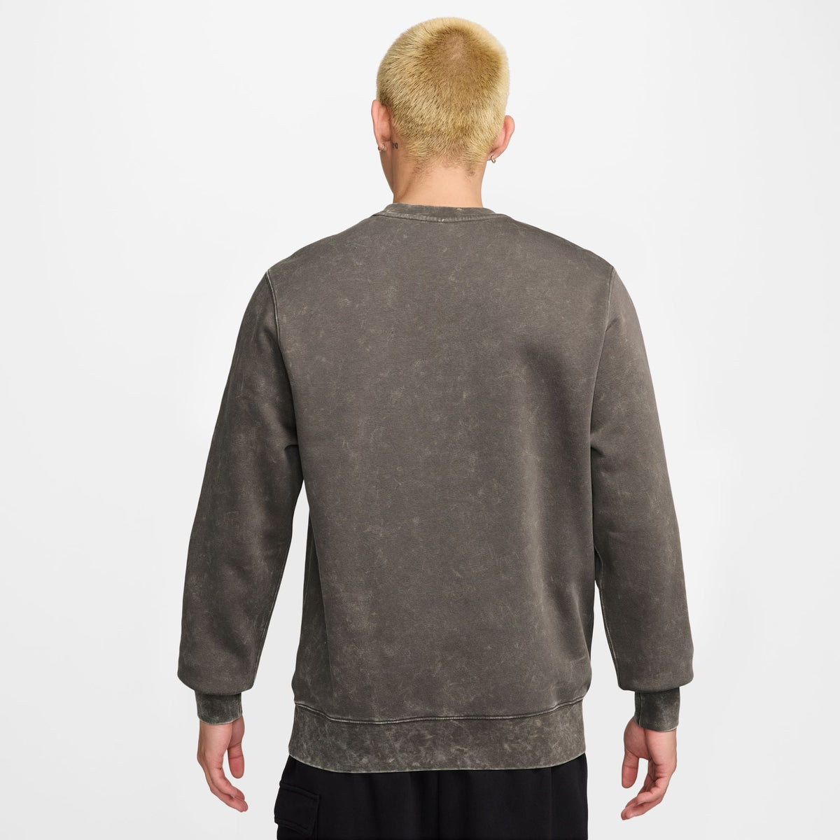 Nike Mens Sportswear Club Fleece Crewneck - Cave Stone