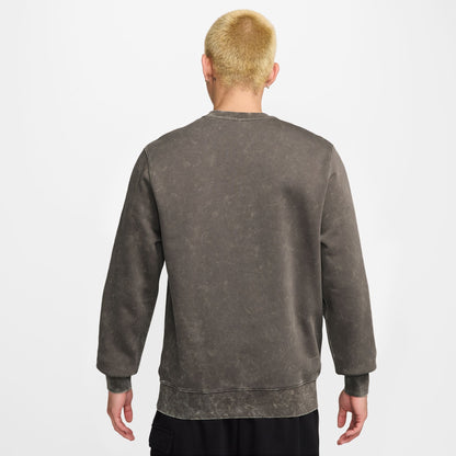 Nike Mens Sportswear Club Fleece Crewneck - Cave Stone