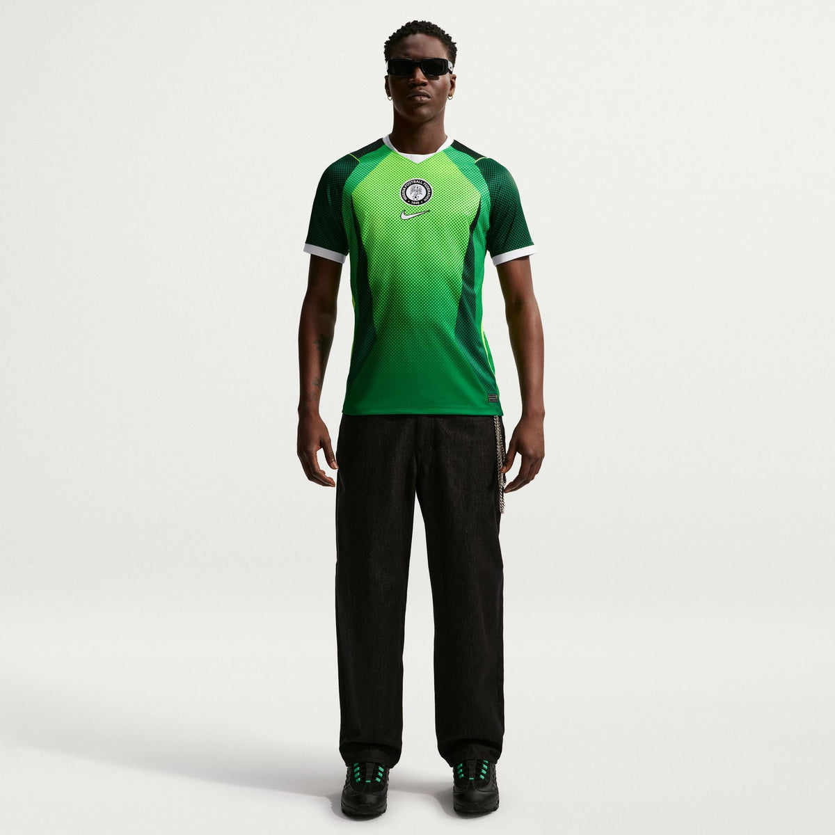 Nike Mens Nigeria 2026 Stadium Home Jersey - Pine Green