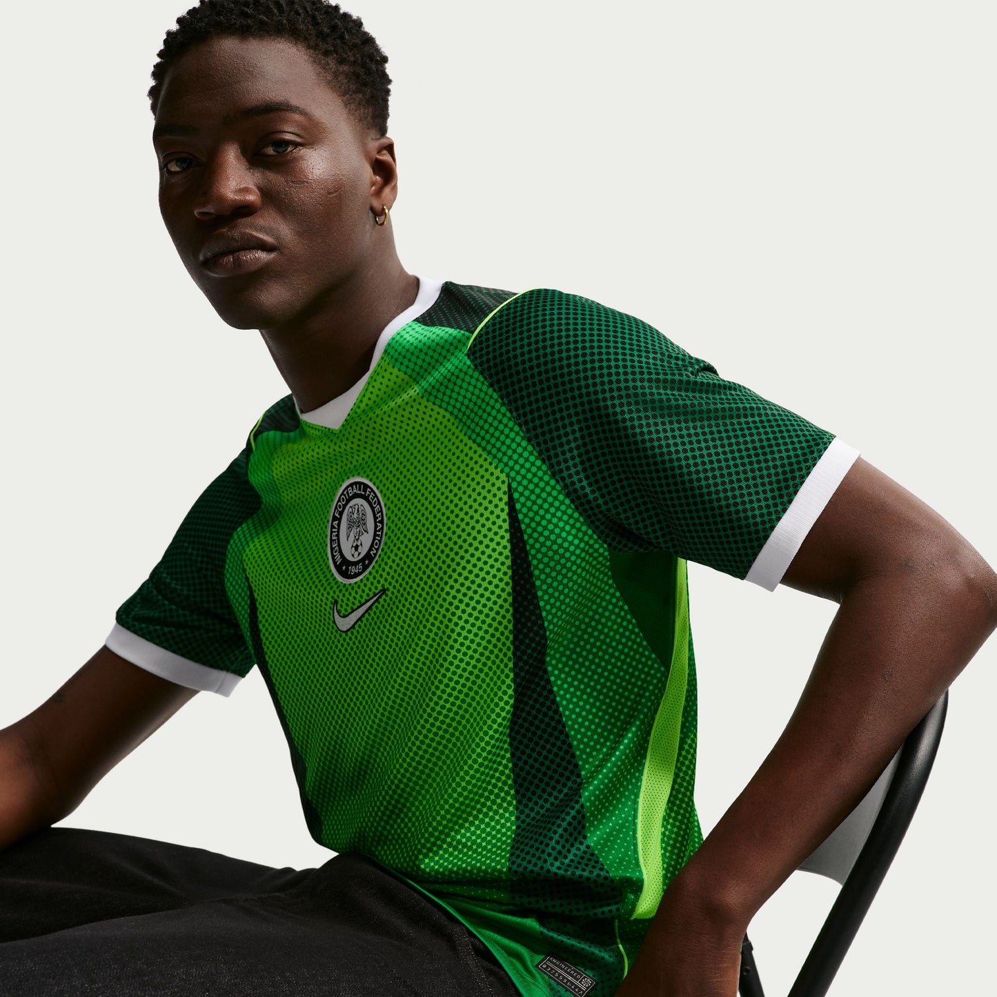 Nike Mens Nigeria 2026 Stadium Home Jersey - Pine Green