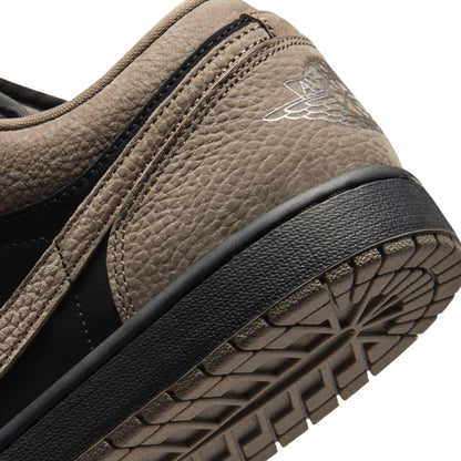 Air Jordan Mens 1 Low SE - Black/Olive Grey