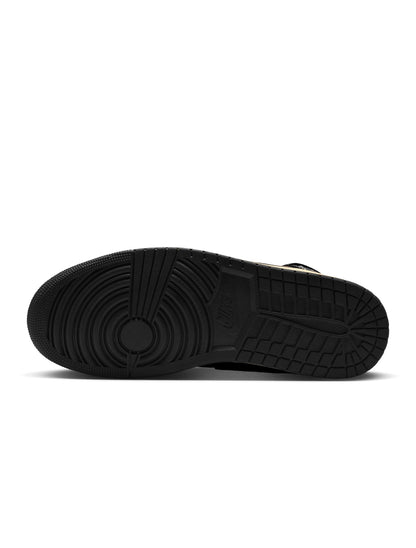 Air Jordan Mens 1 Mid SE - Black/Olive Grey