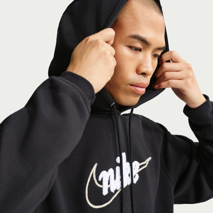 Nike Mens Fleece Hoodie - Black