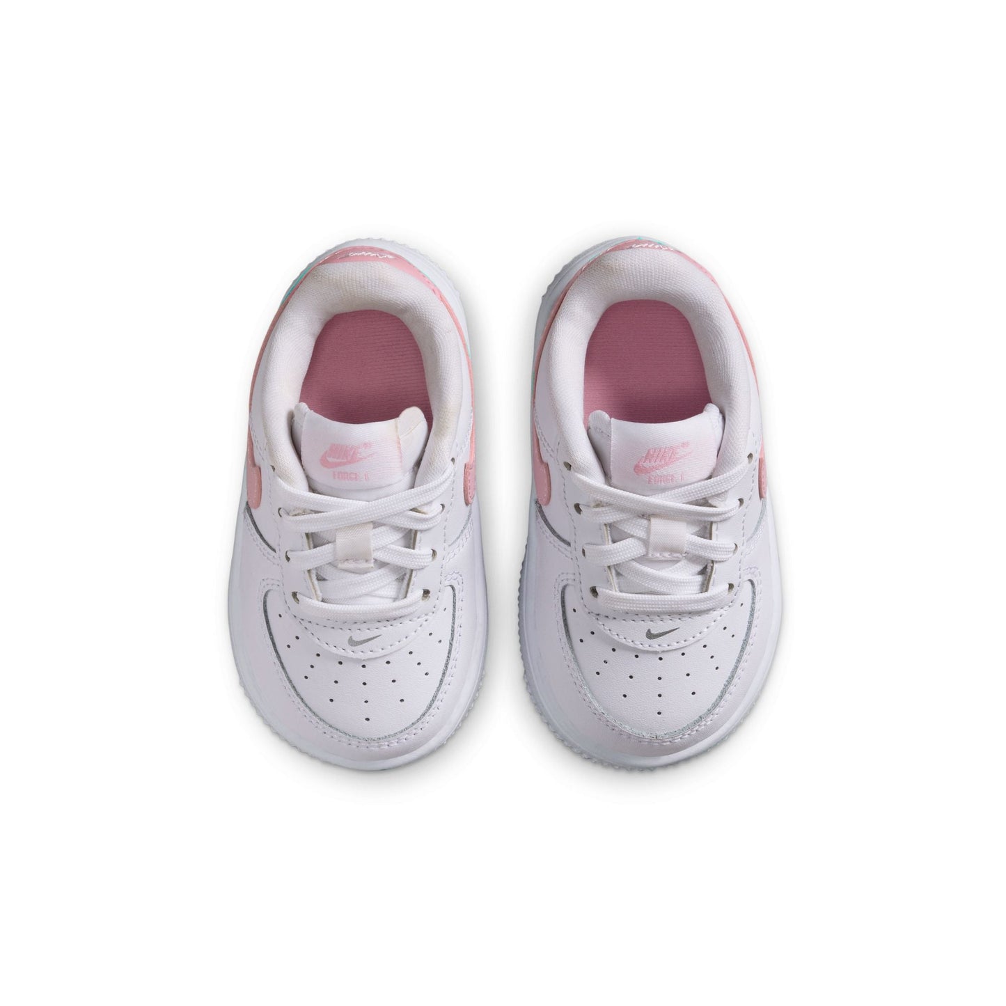 Nike (TD) Force 1 Low - White/Soft Pink