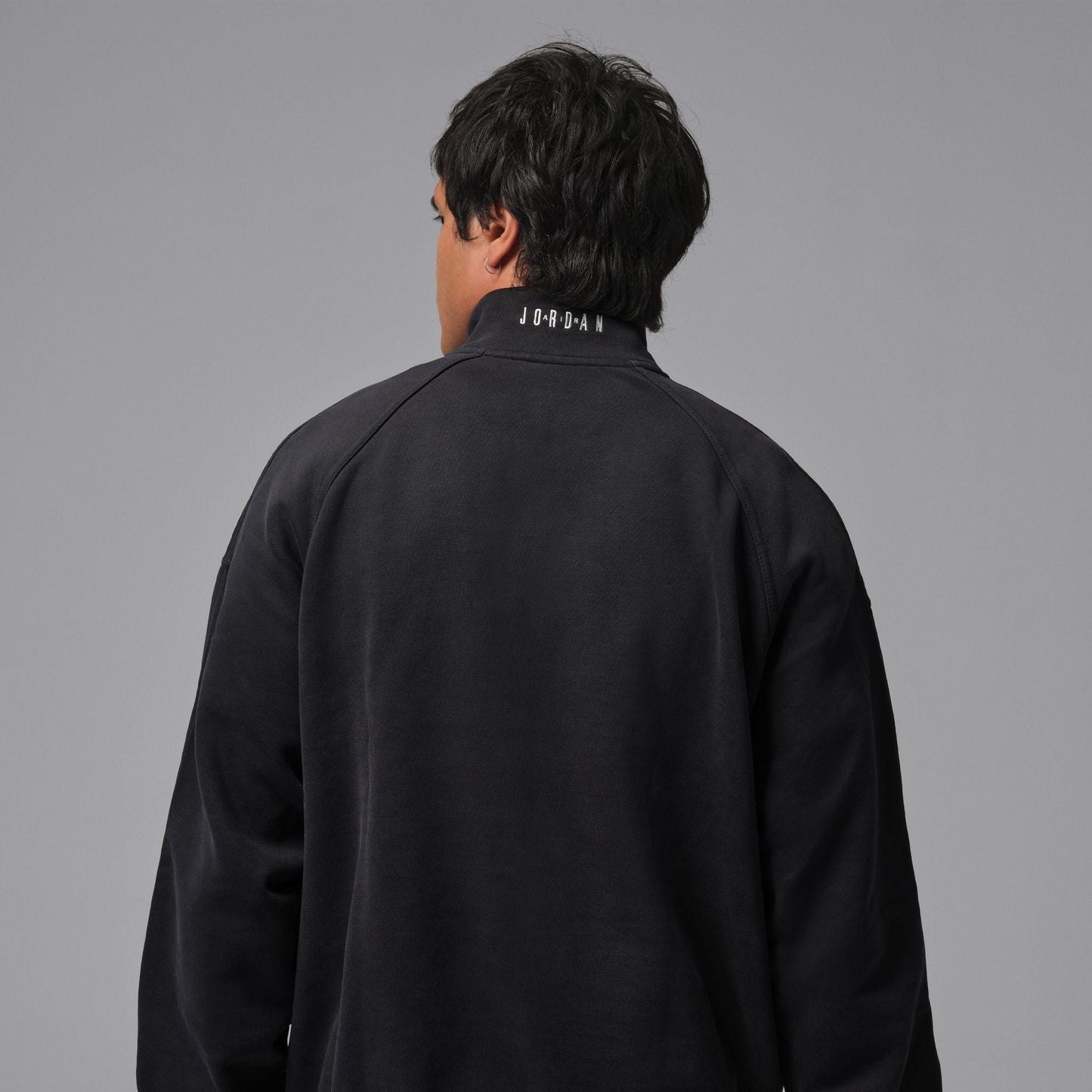Air Jordan Mens Fleece 1/4 Zip - Black