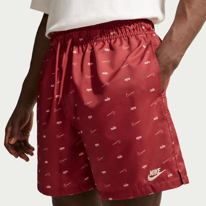 Nike Mens Sportswear Club Woven Flow Shorts - Team Crimson