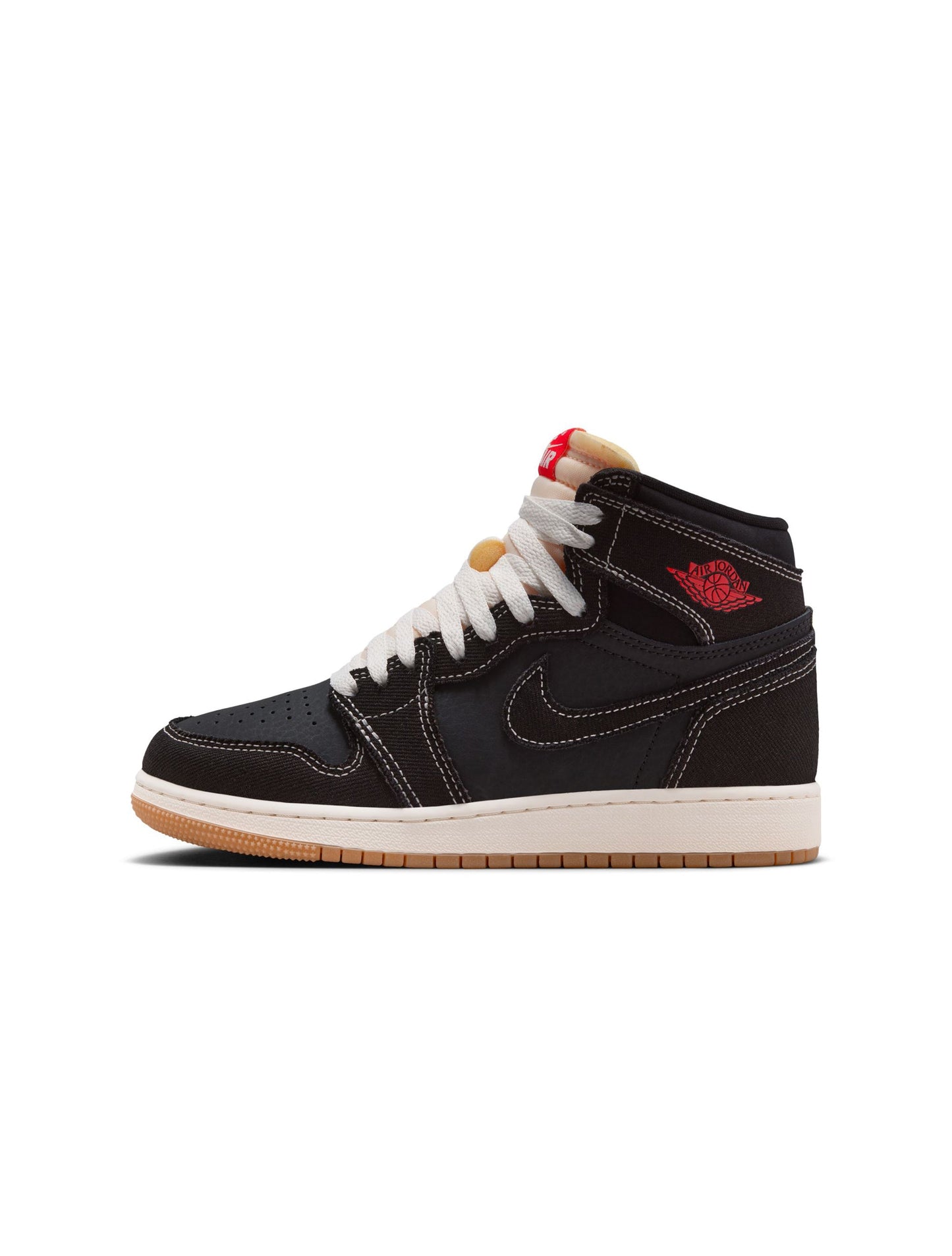 Air Jordan Big Kids 1 Retro High OG Flight Club - Black