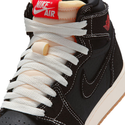 Air Jordan Big Kids 1 Retro High OG Flight Club - Black