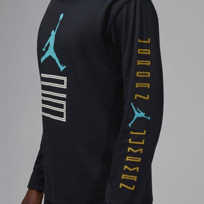 Air Jordan Mens Gamma Long Sleeve - Black
