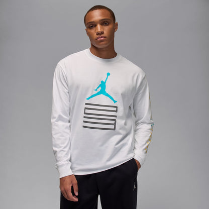Air Jordan Mens Gamma Long Sleeve - White
