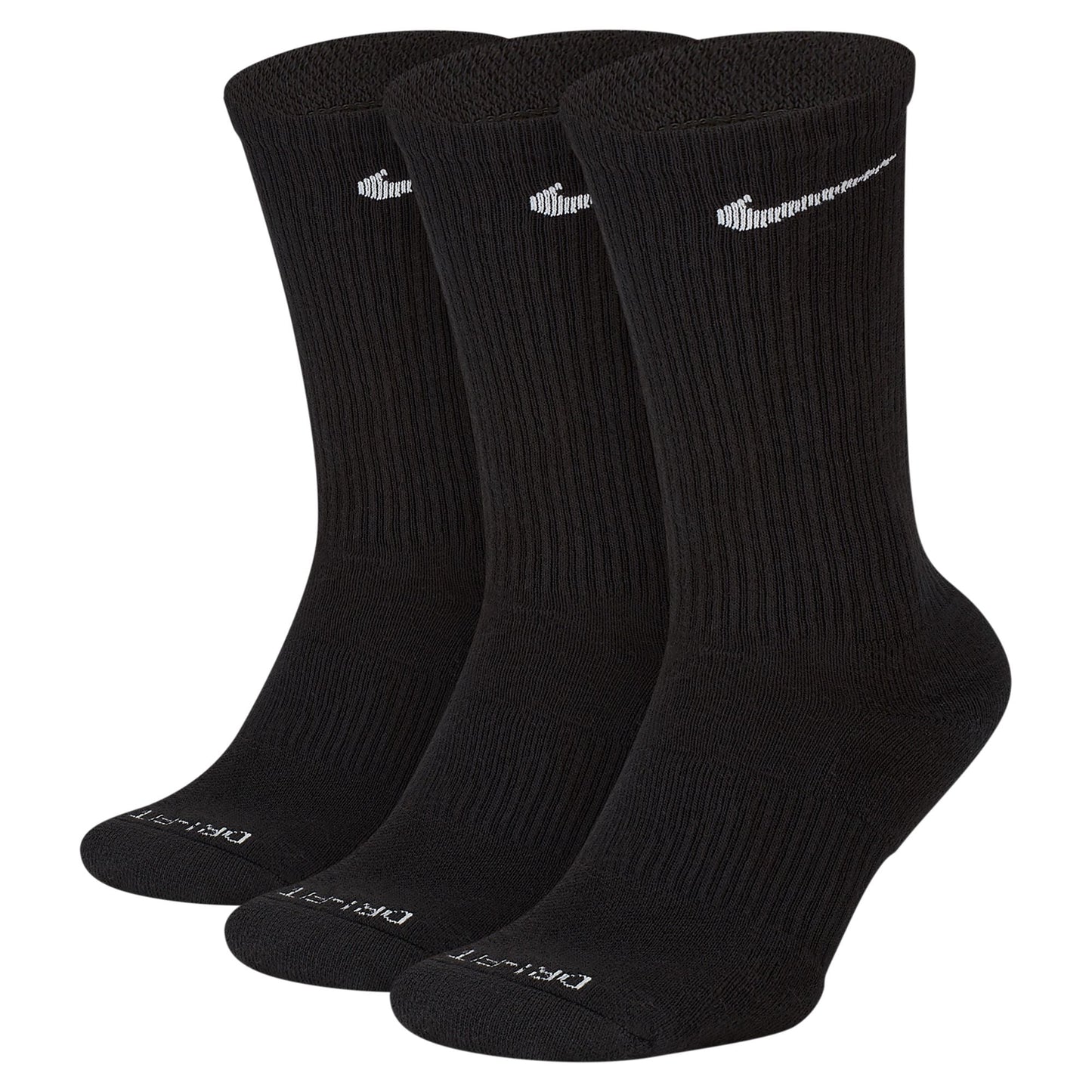 Nike 3-Pack Everyday Plus Cushioned Socks - Black