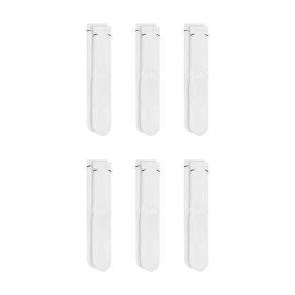 Nike Dri-Fit 6-Pack Cushioned Crew Socks - White