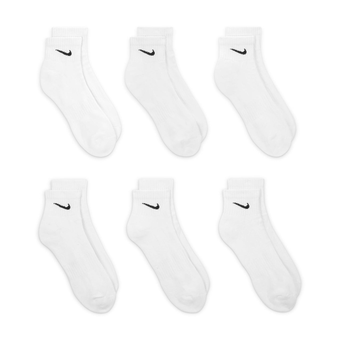 Nike Men's Everyday Cushioned 6-Pack Ankle Socks - White