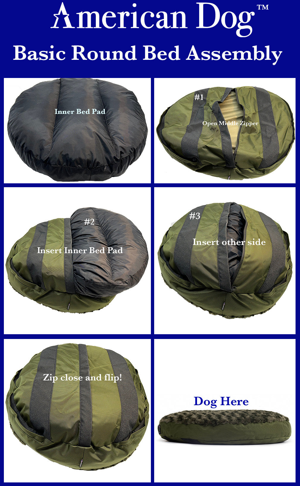 Dog Bed - Round  Furvana™