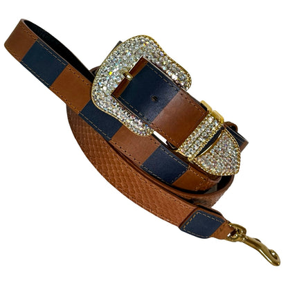 Riviera Swarovski Crystal Edition Collar And Leash Set