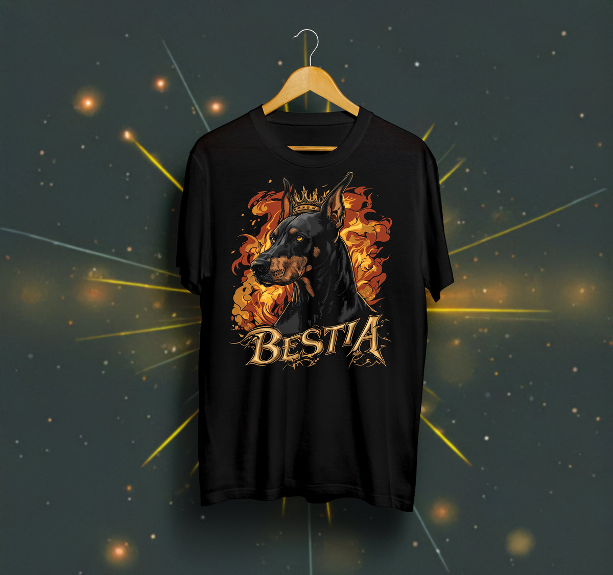 Dobermann T-shirt Black
