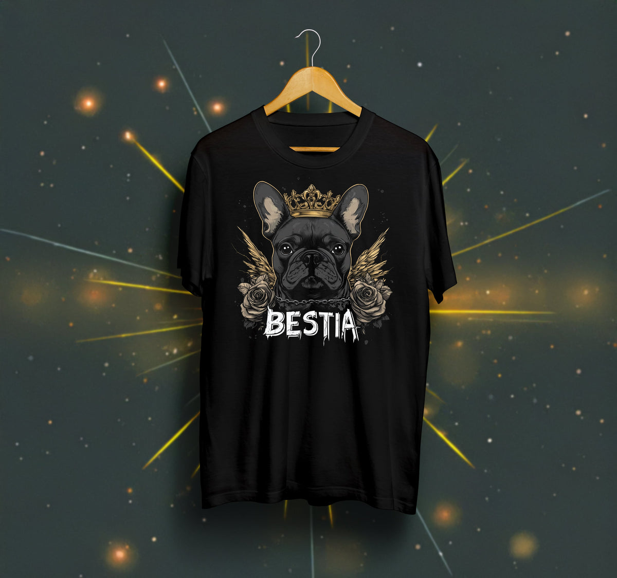 French Bulldog T-shirt Black
