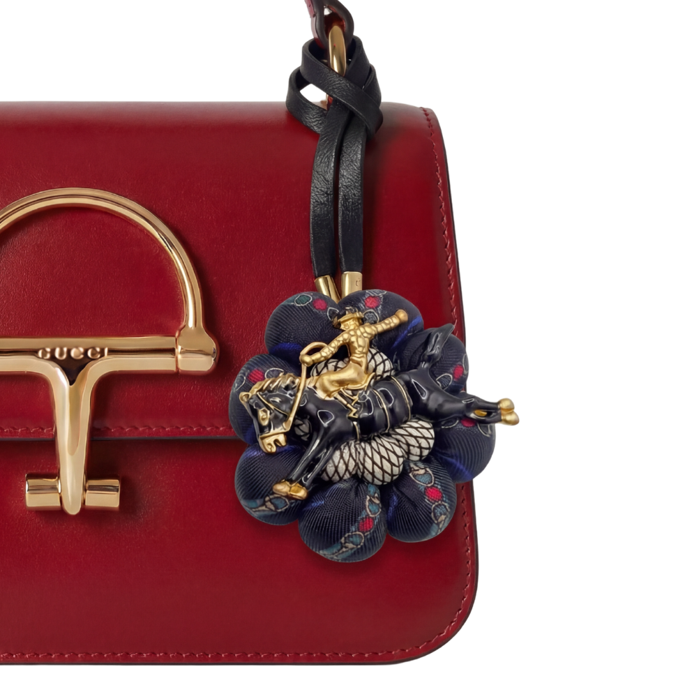 Cowboy Silk Necktie Bag Charm