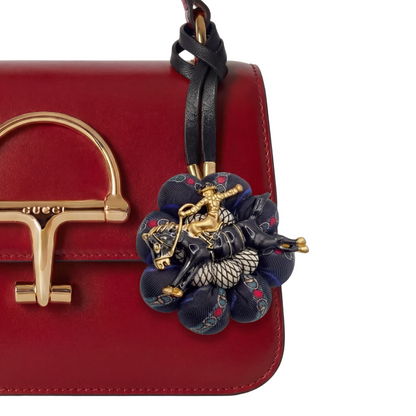 Cowboy Silk Necktie Bag Charm