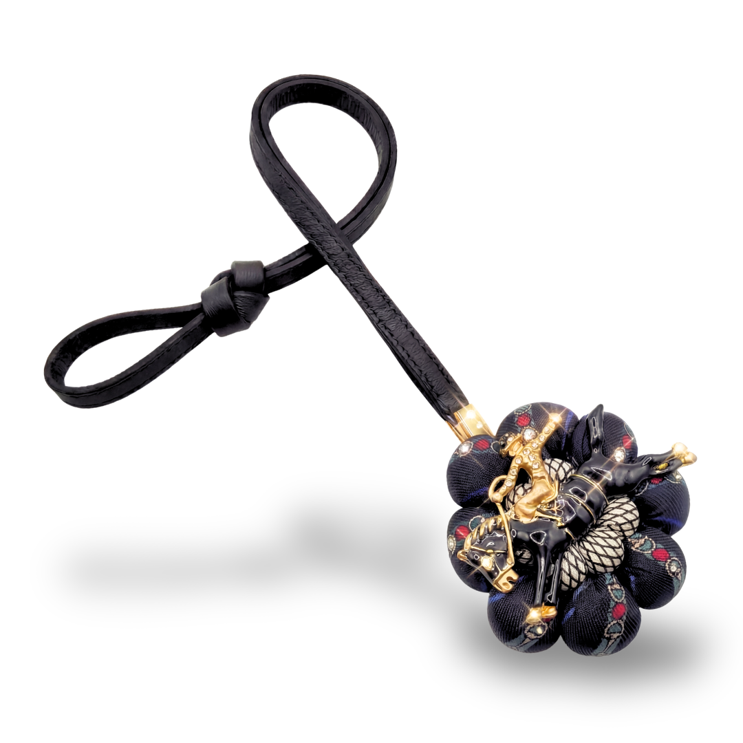 Cowboy Silk Necktie Bag Charm
