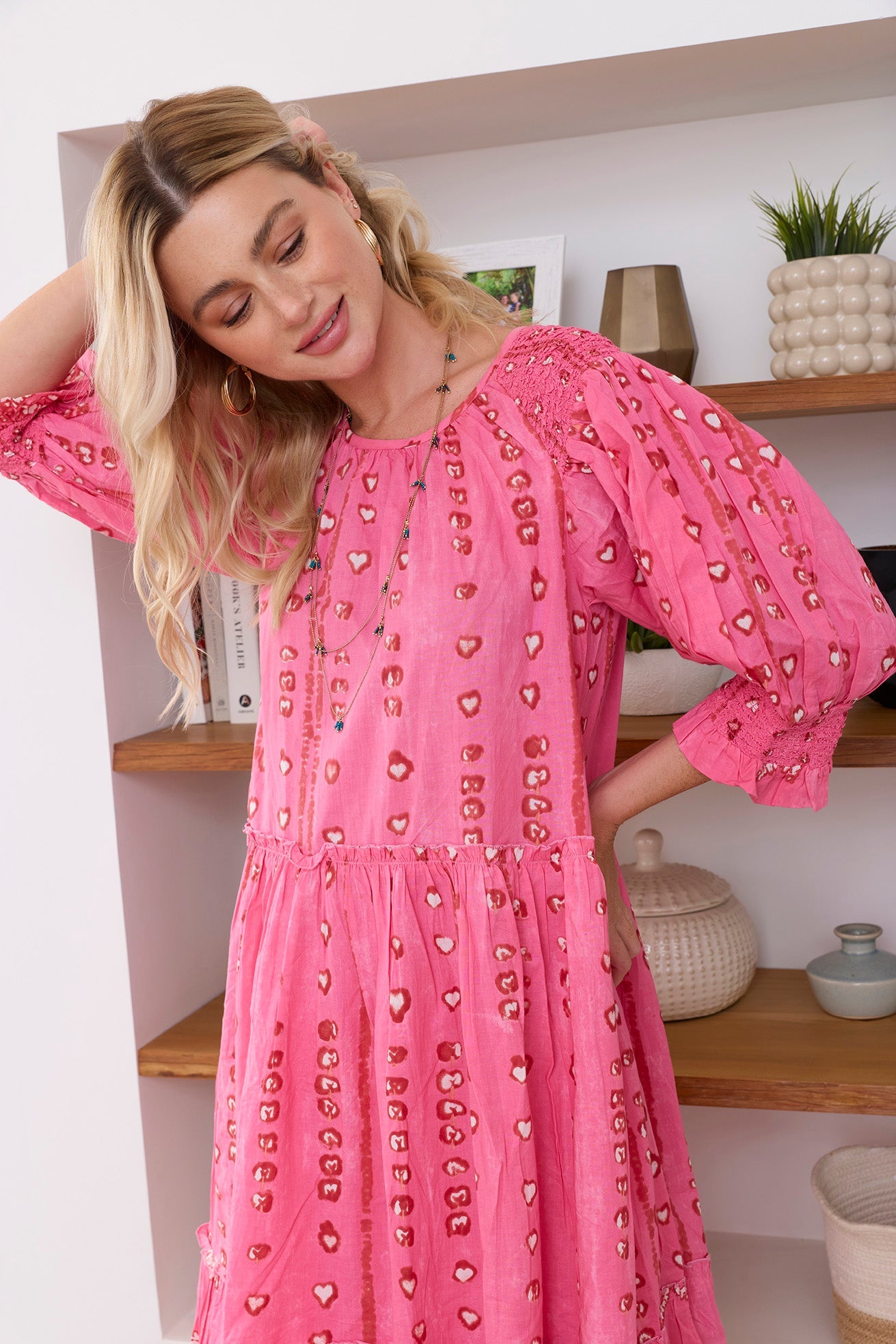 Gypsy Heart Dress in Poppy Red
