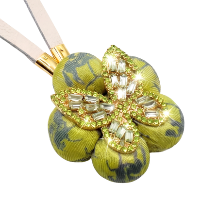Butterfly Vintage Silk Necktie Bag Charm