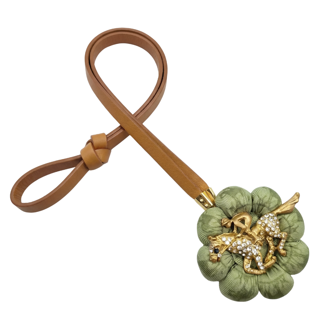 Jockey Silk Vintage Necktie Bag Charm