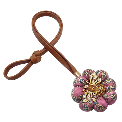 Novelty Print Vintage Silk Necktie Bag Charm