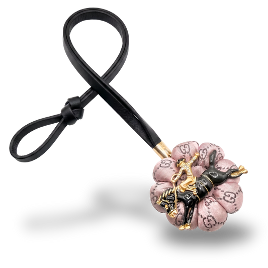 GG Jockey Vintage Silk Necktie Bag Charm