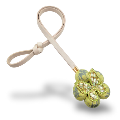 Butterfly Vintage Silk Necktie Bag Charm
