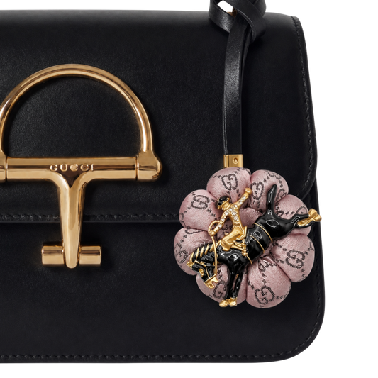 GG Jockey Vintage Silk Necktie Bag Charm