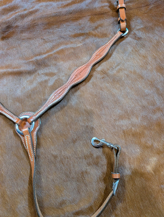 Leather 3 piece Breast Collar